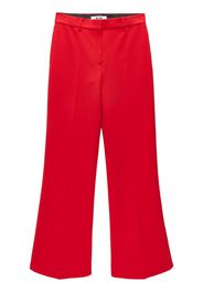 MSGM Pantaloni sartoriali a vita alta - Rosso