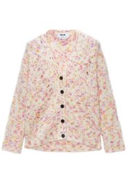 MSGM Cardigan con effetto vissuto - Rosa