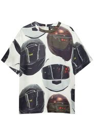 MSGM T-shirt con stampa grafica - Bianco