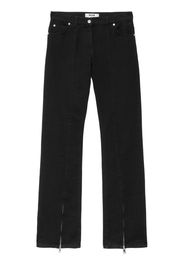 MSGM Jeans dritti a vita media - Nero