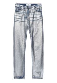 MSGM Jeans dritti metallizzati - Blu