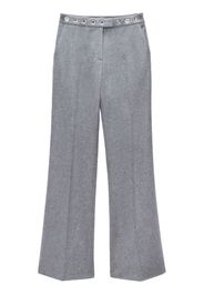 MSGM Pantaloni sartoriali con occhielli - Grigio