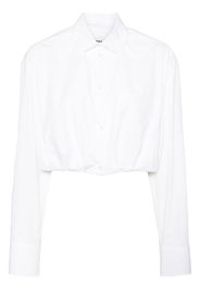 MSGM Camicia con colletto a punta - Bianco