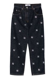 MSGM Jeans con cristalli - Blu