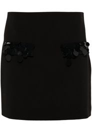 MSGM Minigonna svasata a vita bassa - Nero