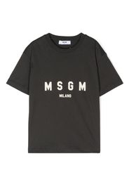 MSGM Kids T-shirt con stampa - Grigio
