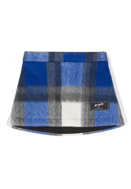 MSGM Kids Minigonna a quadri - Blu
