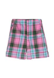 MSGM Kids Shorts con ricamo - Rosa
