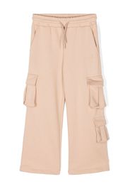 MSGM Kids Pantaloni sportivi con ricamo - Toni neutri