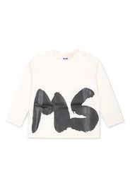 MSGM Kids logo-printed long-sleeved - Toni neutri