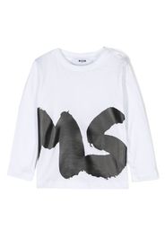 MSGM Kids T-shirt con stampa - Bianco