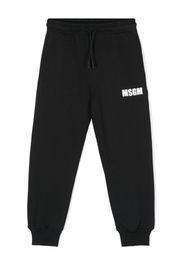 MSGM Kids logo-print track pants - Nero