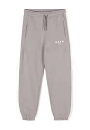 MSGM Kids logo-print track pants - Grigio