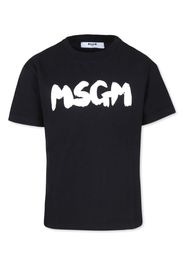MSGM Kids Monogram-printed t-shirt - Nero