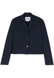MSGM Giacca con applicazione - Blu