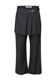 MSGM Kids layered trousers - Grigio