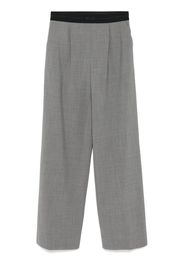 MSGM Pantaloni a palazzo mélange - Grigio