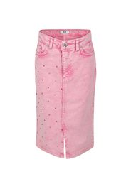 MSGM Kids Gonna denim con decorazione - Rosa