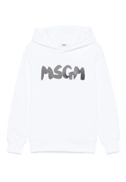 MSGM Kids Felpa con cappuccio - Bianco