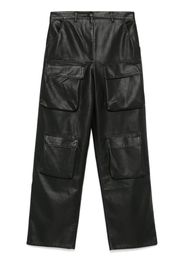 MSGM Cargo in finta pelle - Nero