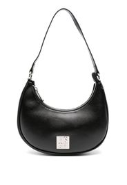 MSGM Kids Borsa a spalla con placca logo - Nero