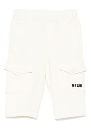 MSGM Kids Pantaloni con ricamo - Bianco