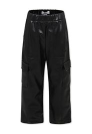 MSGM Kids faux-leather trousers - Nero