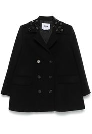 MSGM Cappotto con occhielli - Nero