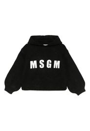 MSGM Kids Maglione con ricamo - Nero