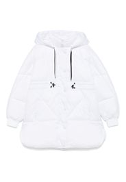 MSGM Kids quilted puffer jacket - Bianco