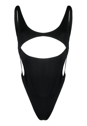 Mugler Body con dettaglio cut-out - Nero