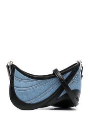 Mugler small Spiral Curve 01 denim bag - Blu