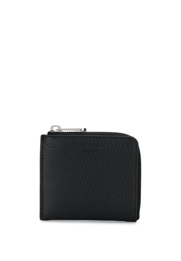 zip-up leather wallet