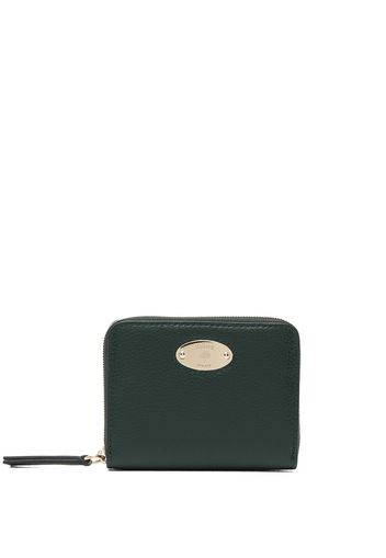 Mulberry small logo-plaque zipped purse - Verde