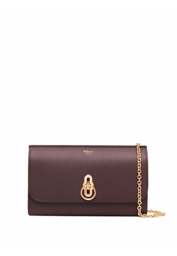 Mulberry Borsa a tracolla con placca logo - Rosso