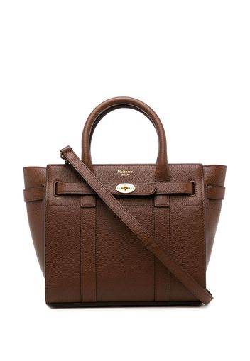 Mulberry mini Bayswater grained bag - Marrone