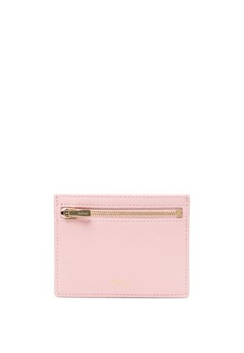 Mulberry zipped grained leather cardholder - Rosa
