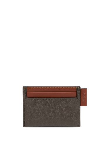 Mulberry logo-tag leather cardholder - Marrone