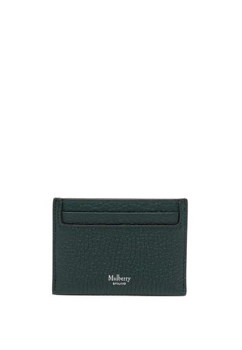 Mulberry logo-print leather cardholder - Verde