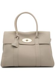 Mulberry pebbled-texture top-handle tote - Bianco