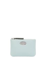 Mulberry logo-plaque zip-up purse - Verde