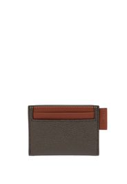 Mulberry logo-tag leather cardholder - Marrone