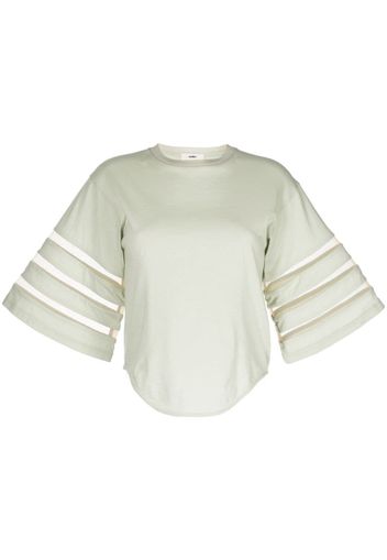 Muller Of Yoshiokubo T-shirt con inserti sulle maniche - Verde