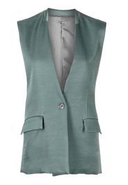 Muller Of Yoshiokubo Gilet smanicato con scollo a V - Verde