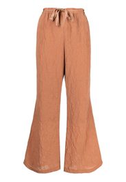 Muller Of Yoshiokubo flared-leg trousers - Marrone