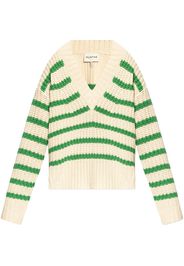 MUNTHE striped chunky-knit jumper - Verde