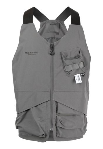 Musium Div. Gilet utility con tasche - Grigio