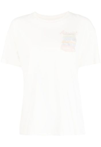 Musium Div. illustration-print shortsleeved T-shirt - Bianco