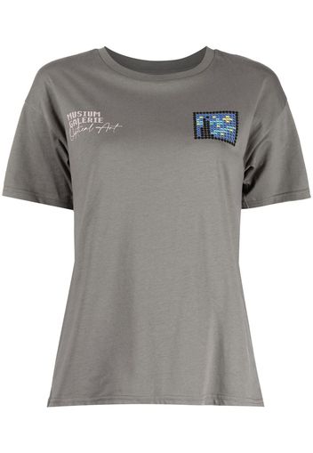 Musium Div. T-shirt con ricamo - Grigio