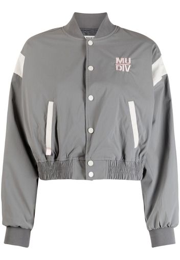 Musium Div. Giacca varsity bicolore - Grigio